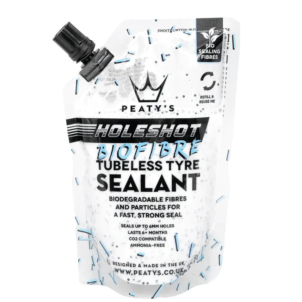 Peaty's Holeshot BioFibre Tubeless Tire Sealant 120ml Pouch