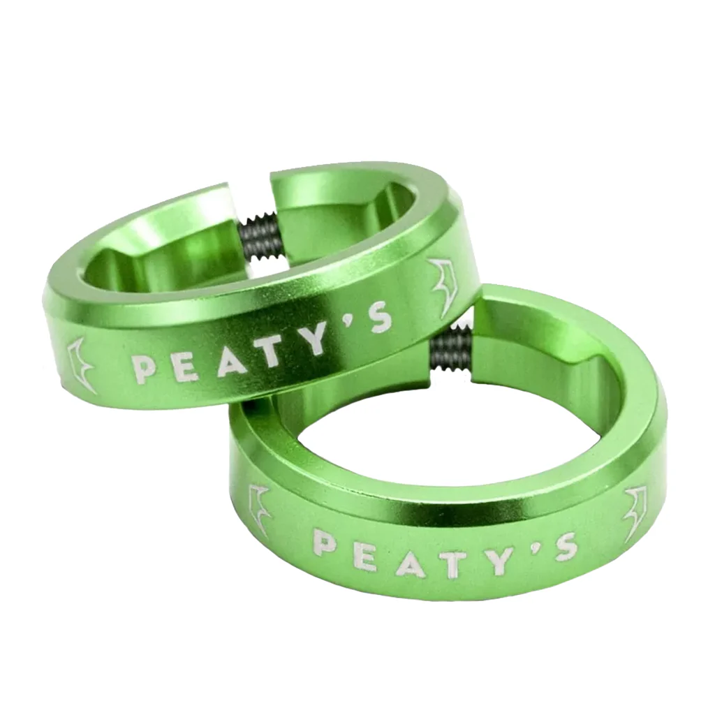 Peaty's Monarch Grip Lockrings Pair Emerald