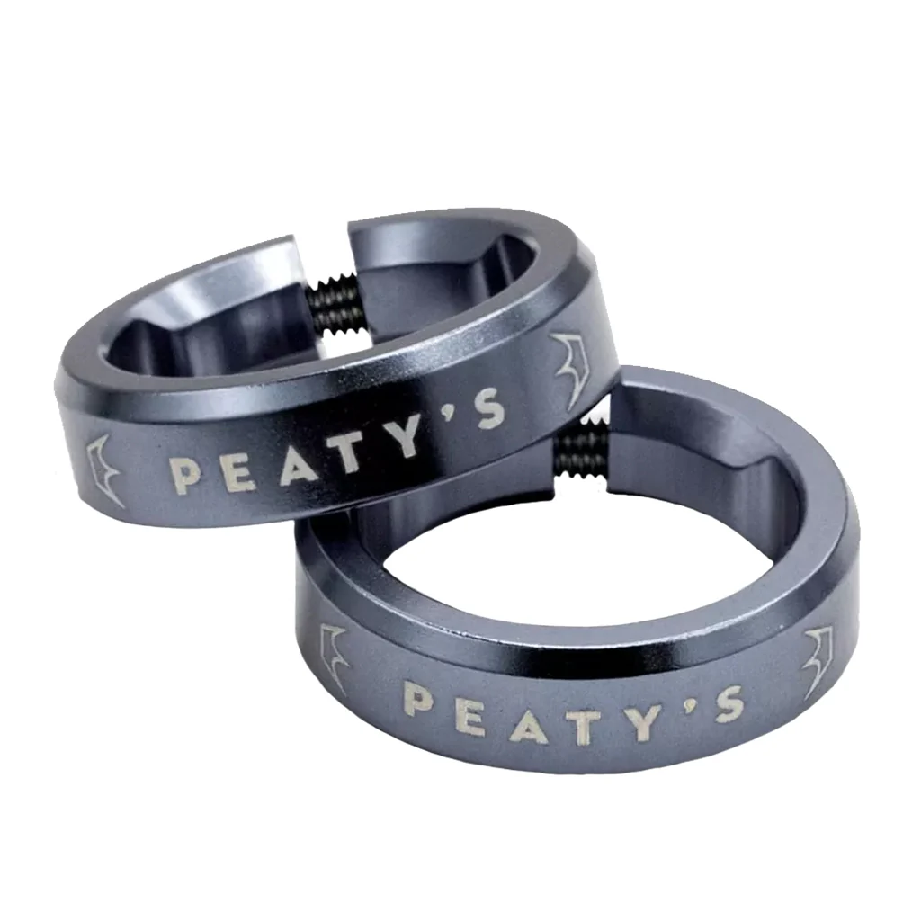 Peaty's Monarch Grip Lockrings Pair Slate