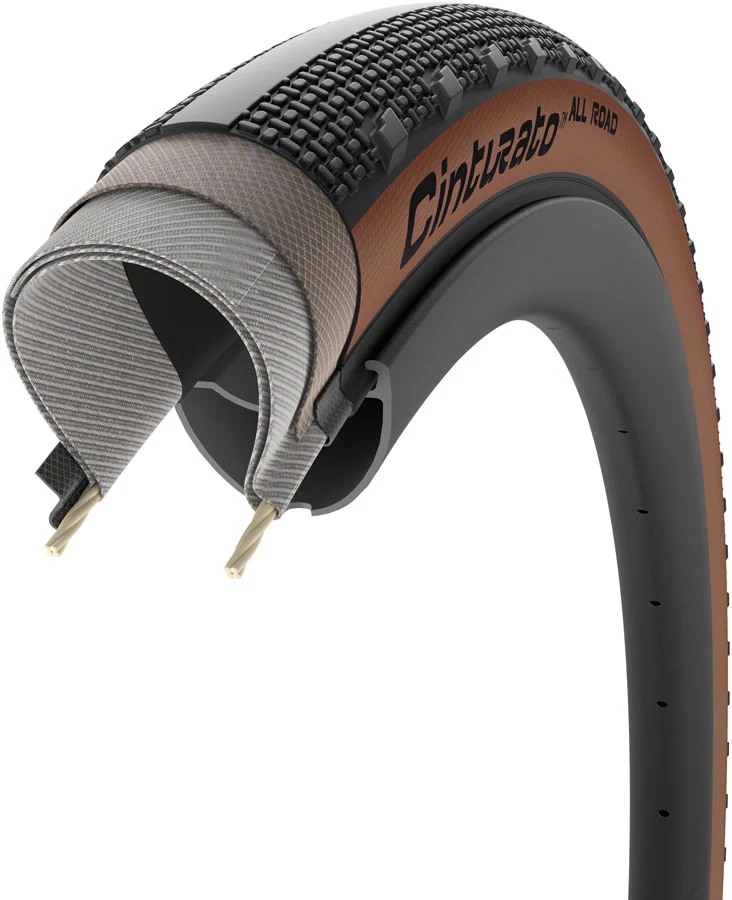 Pirelli Cinturato All Road Gravel Tire 700x50C Folding Tubeless Ready PROCompound Gravel ProWALL Gravel 60TPI Tanwall - Image 3