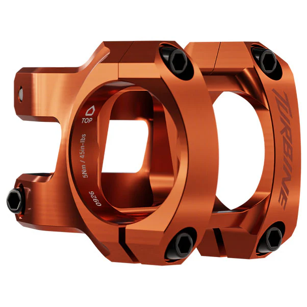 RaceFace Turbine Stem - 40mm 35mm Clamp +/-0 1 1/8" Orange
