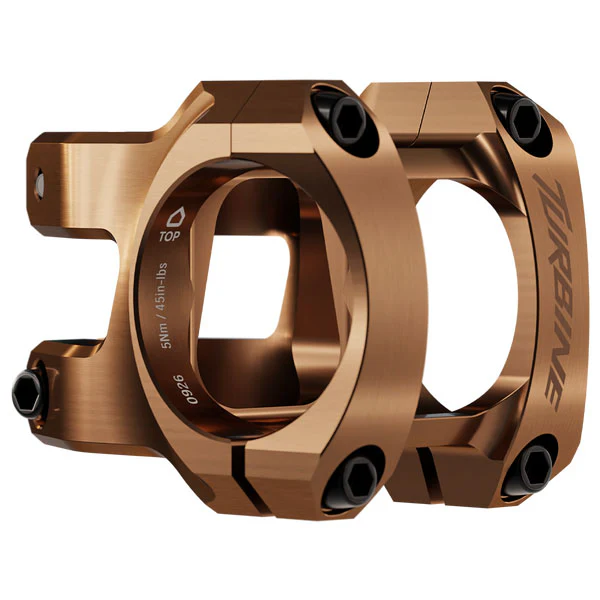 RaceFace Turbine Stem - 50mm 35mm Clamp +/-0 1 1/8" Kashmoney Gold