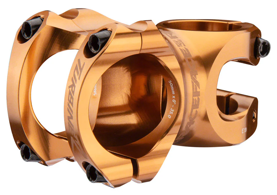 RaceFace Turbine R 35 Stem - 32mm 35mm Clamp +/-0 1 1/8" Kashmoney Gold