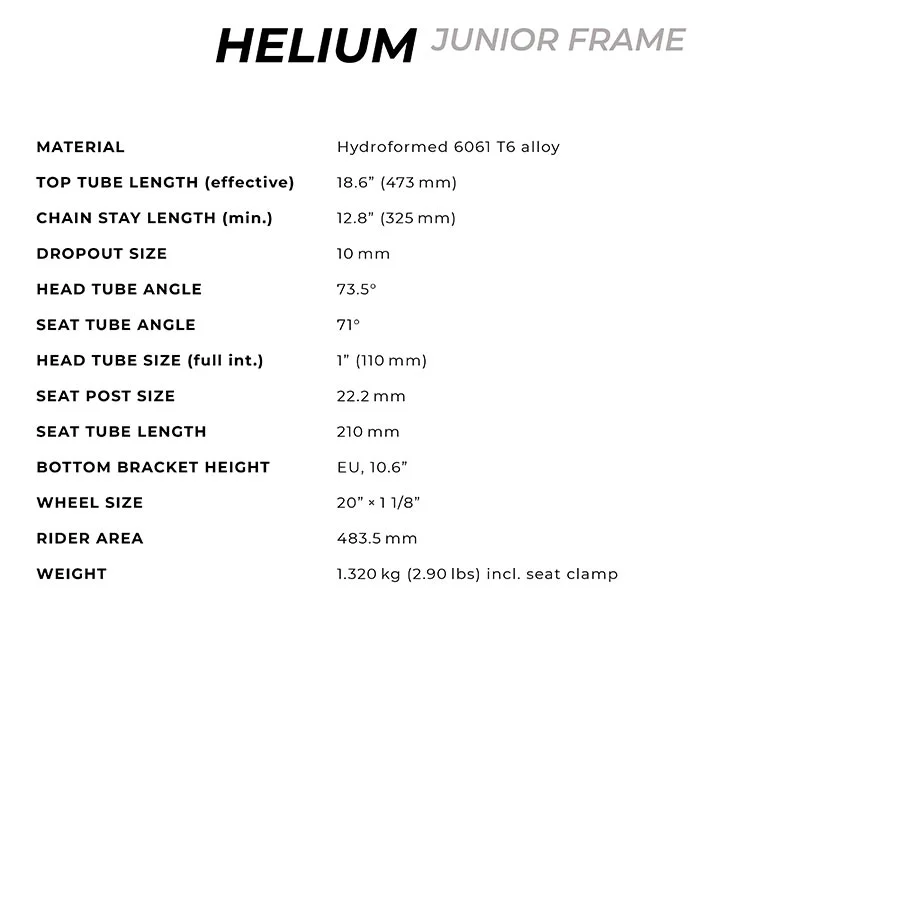Radio Raceline Helium Junior Black 18.6''
