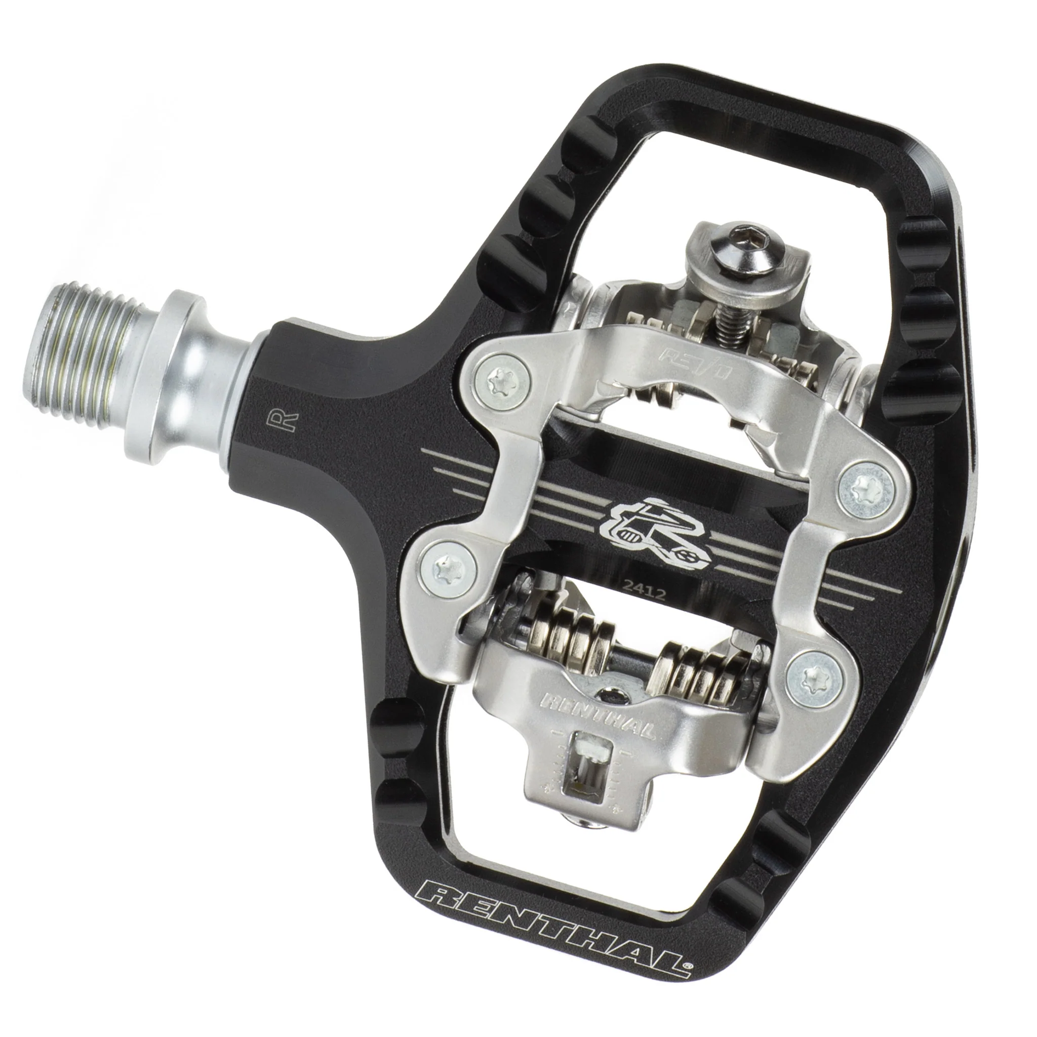 Renthal Revo-TRC Pedals - Dual Sided Clipless Platform Alloy 9/16" BLK Shimano SPD