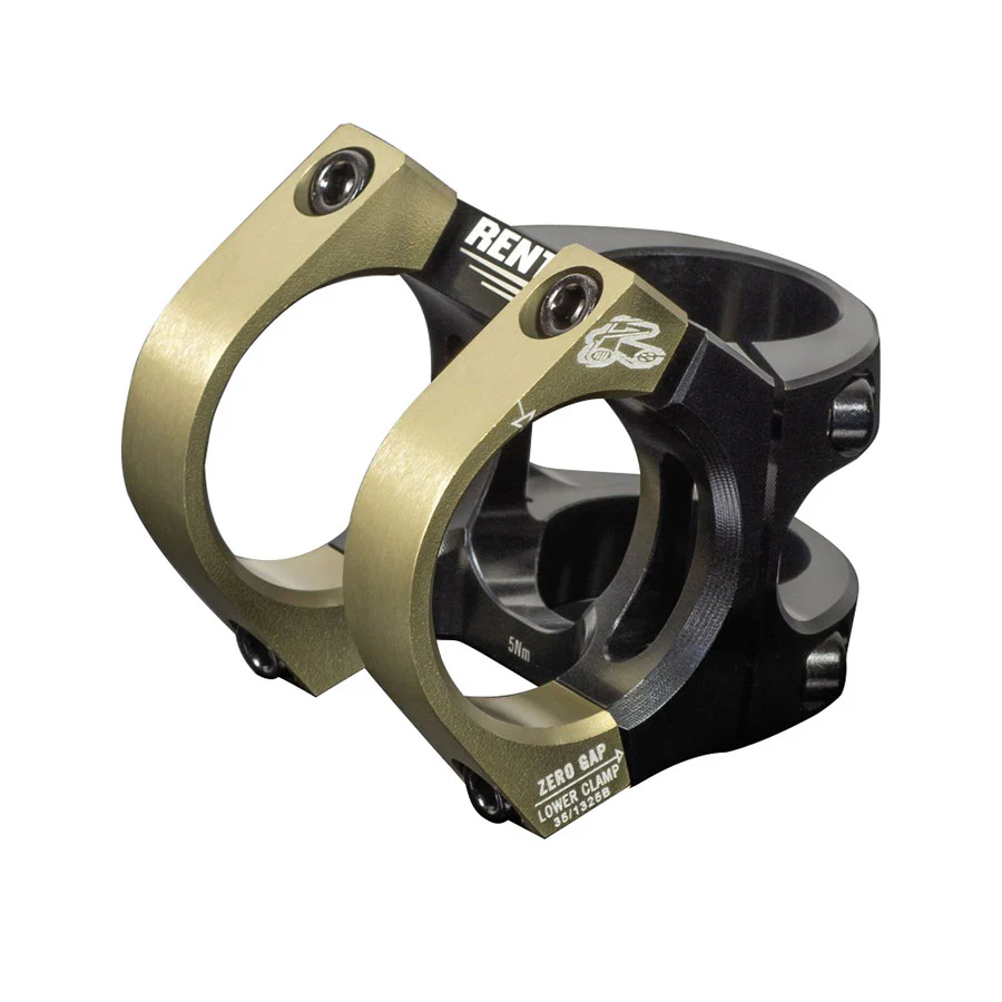 Renthal V2 Apex Stem (35.0) 33mm Black/AluGold