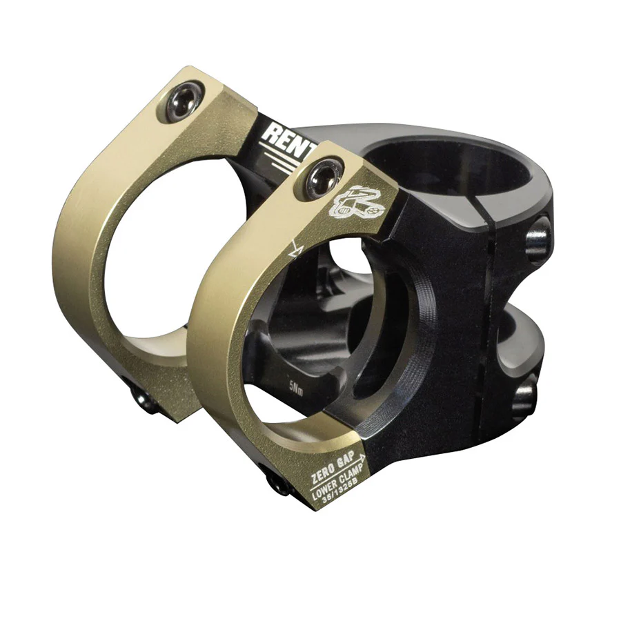 Renthal V2 Apex Stem (35.0) 40mm Black/AluGold
