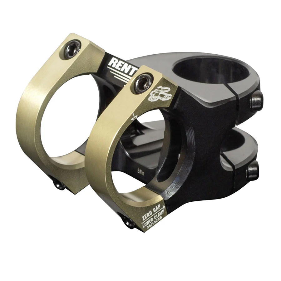Renthal V2 Apex Stem (35.0) 50mm Black/AluGold