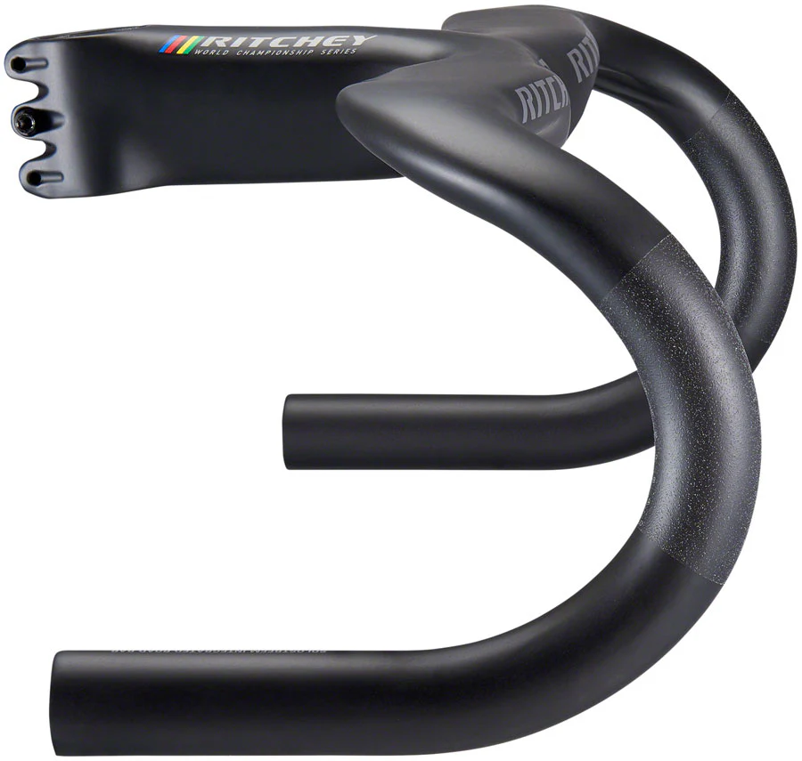 Ritchey WCS Carbon Solostreem Drop Handlebar - Integrated Bar/Stem Carbon 42cm 110mm Matte Carbon - Image 2