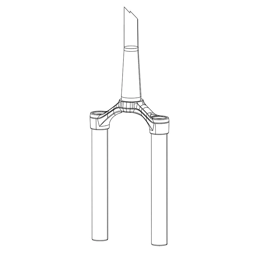 RockShox CSU - Reba Solo Air 27.5" Boost Tapered Aluminum Steerer Diffusion BLK A7 120mm