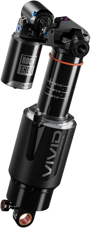 RockShox Vivid Ultimate RC2T Rear Shock - 205 x 65 mm Linear XL Air 2 Tokens Reb 55 / Comp 34 L/O 45 Standard Trunnion D1