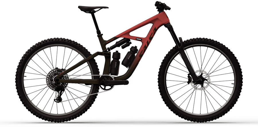 Salsa BLKthorn 125 C Eagle 90 Transmission Bike - 29" Carbon Dark Umber/Canyon Red Medium