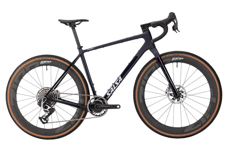 Salsa Flyway C DLX RED XPLR AXS 13 Bike - 700c Carbon Midnight X-Small