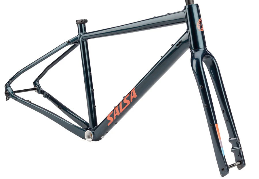 Salsa Journeyer Drop Bar Frameset - Aluminum Midnight Blue 49cm