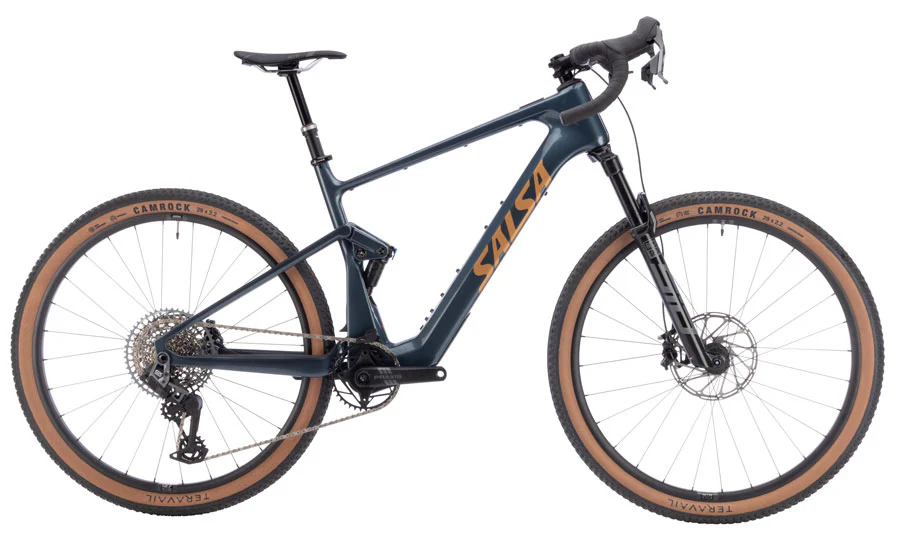 Salsa Wanderosa C Rival GX AXS Transmission Ebike - 29" Carbon Charcoal X-Small