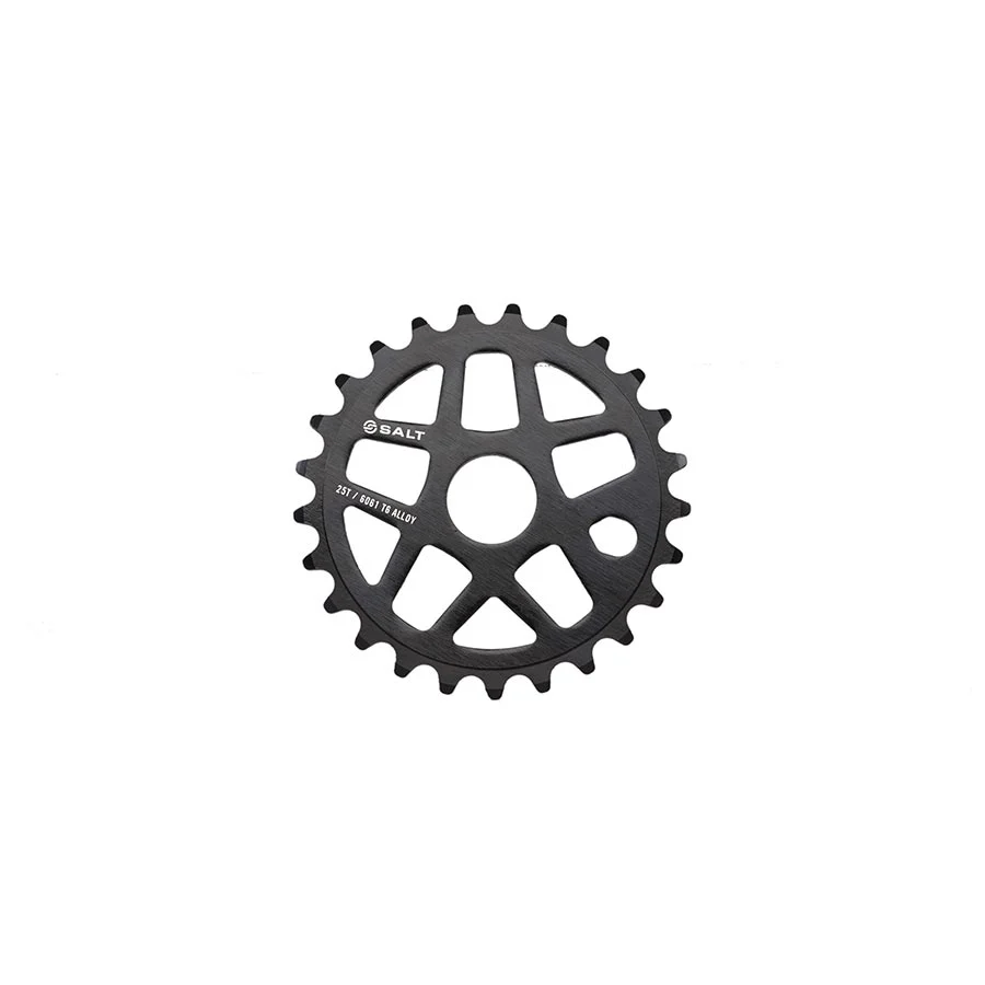 Salt Gateway Chainring Teeth: 25 6061-T6 Aluminum Black