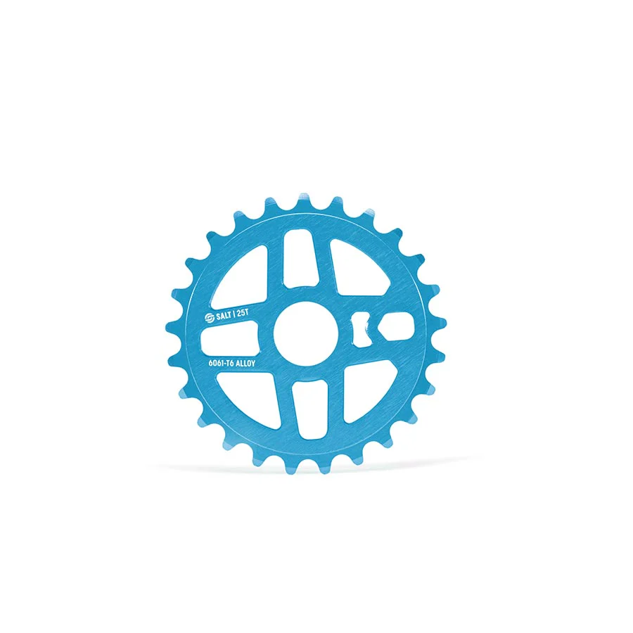 Salt Pro Chainring Teeth: 25 6061-T6 Aluminum Blue