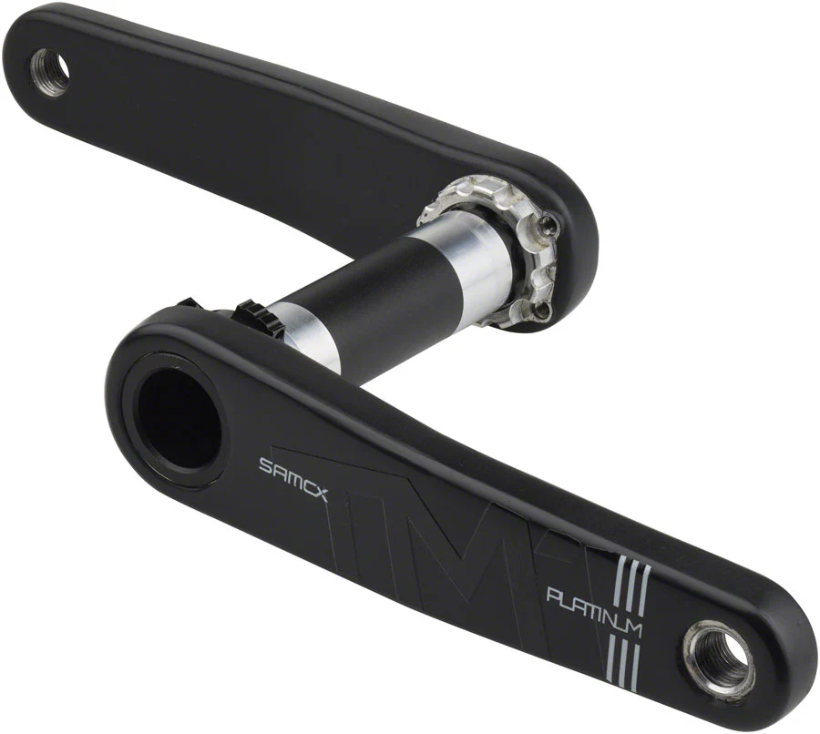Samox Platinum TM-1 Carbon Crankset - 165mm 3-Bolt Direct Mount DUB Spindle BLK