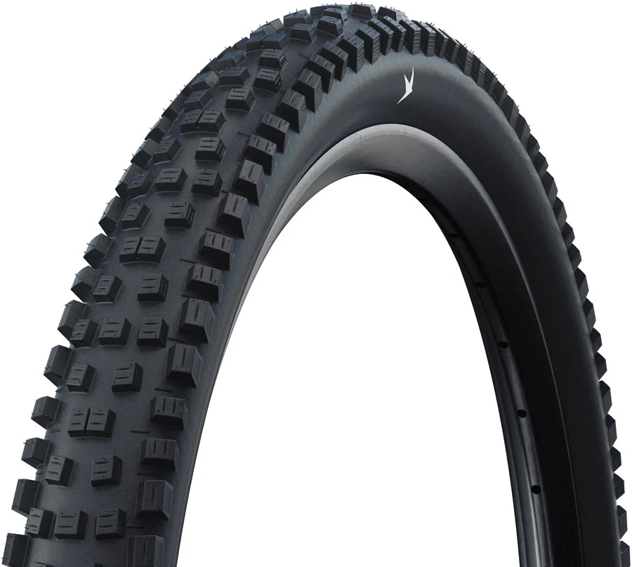Schwalbe Nobby Nic Tire - 29 x 2.60 Tubeless Folding BLK Standard Addix Green E-50