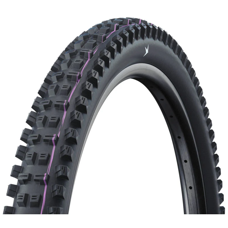 Schwalbe Tacky Chan Tire - 27.5 x 2.50 Tubeless Folding BLK Pro Gravity Ultra Soft Radial E-50