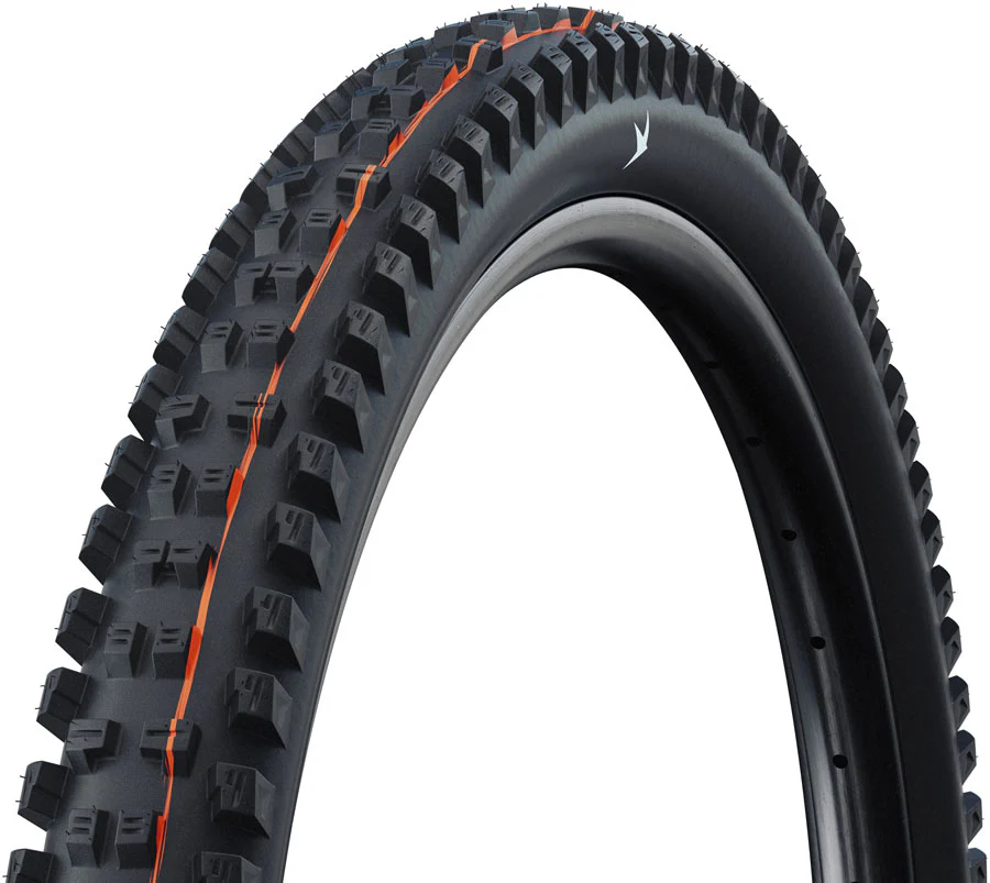 Schwalbe Tacky Chan Tire - 27.5 x 2.40 Tubeless Folding BLK Standard Gravity Soft E-50