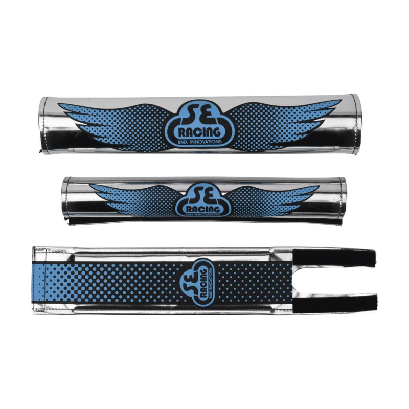 Se bikes Wing Pad Set Chrome/Black/Blue Wing Fade