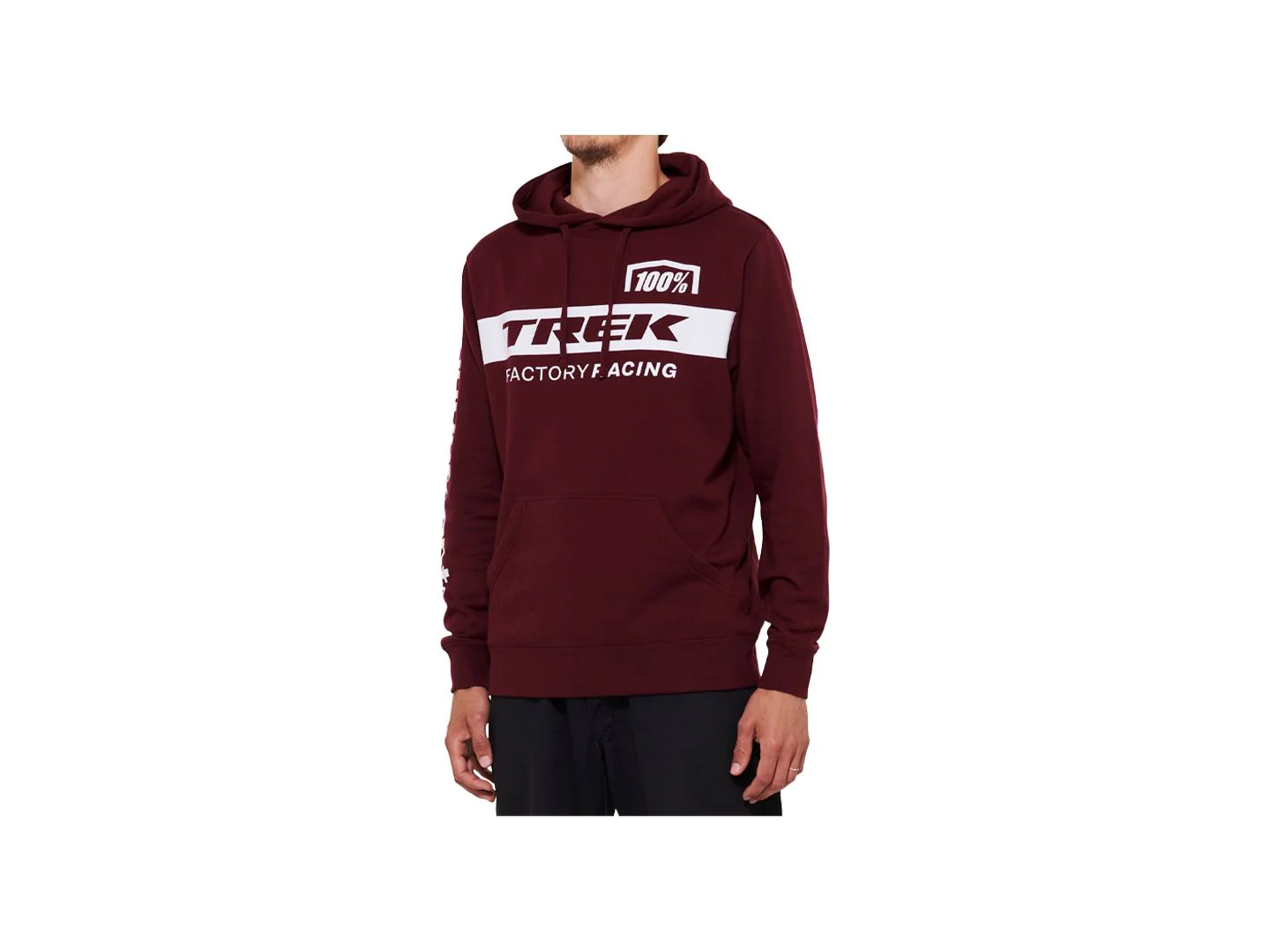 100 TFR Hoodie X-Large Dark Red Shirt