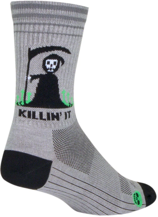 SockGuy Killin' It Crew Sock - 6" Small/Medium