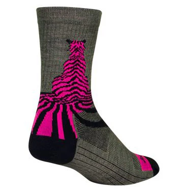 Sockguy Savage Wool Crew 6" Socks 9-13 Grey