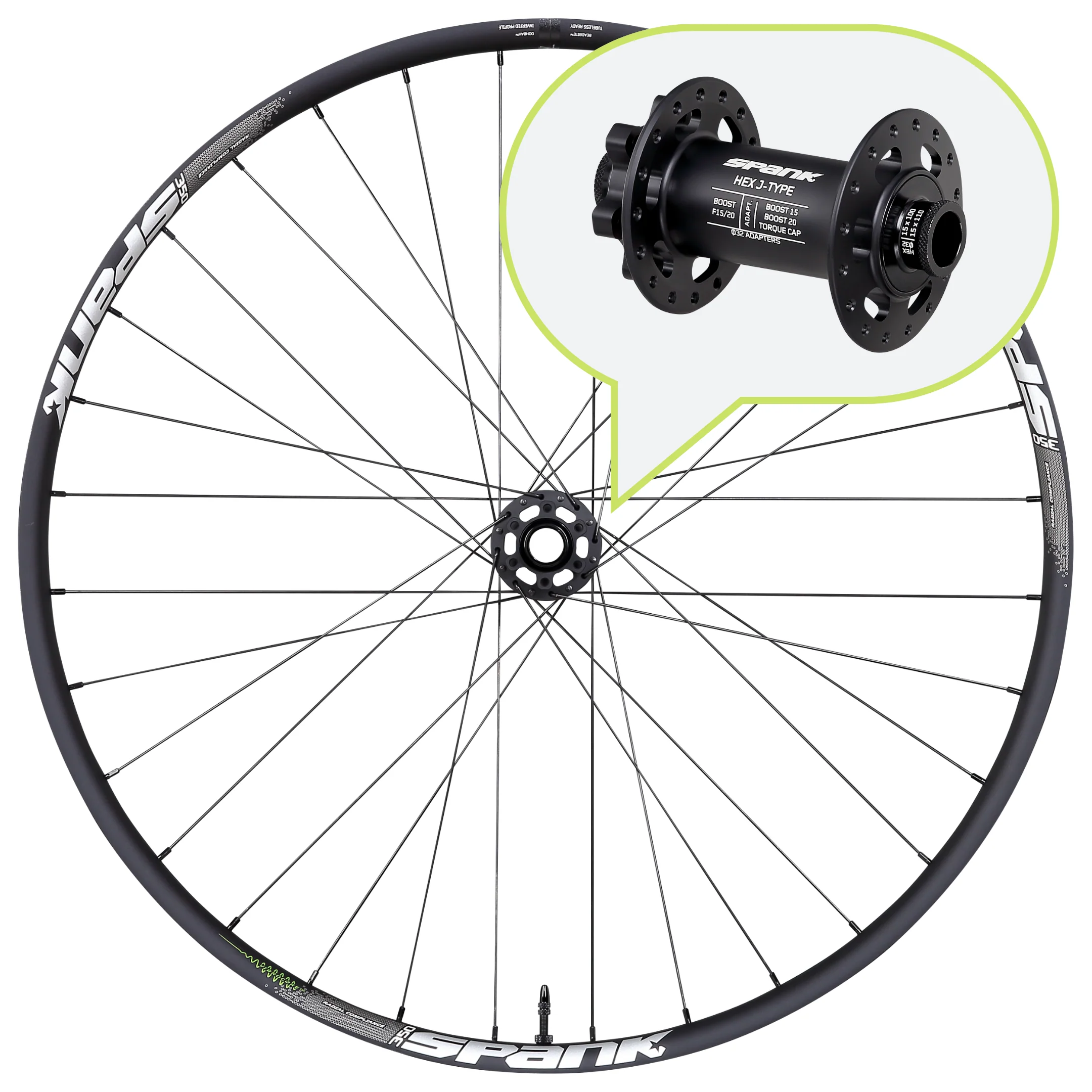SPANK 350 Vibrocore™ FRONT Wheel - Image 2