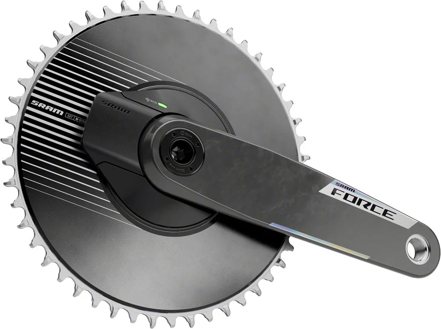 SRAM Force 1 AXS Power Meter Crankset - 172.5mm 12-Speed 50t Aero PM Chainring 8-Bolt Direct Mount DUB Spindle Carbon E1 - Image 2