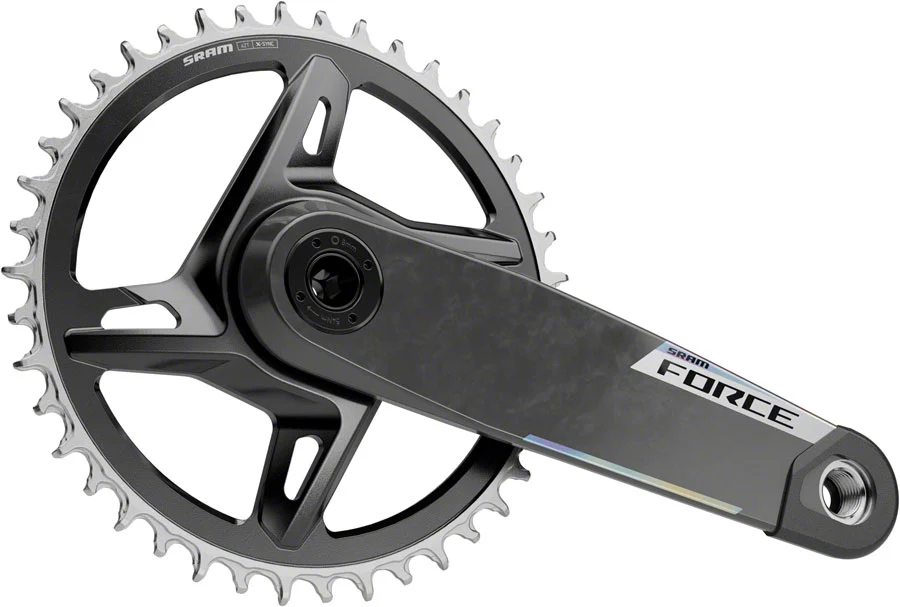 SRAM Force 1x XPLR Wide Crankset - 170mm 12/13-Speed 42t 8-Bolt Direct Mount DUB Spindle Carbon E1 - Image 2
