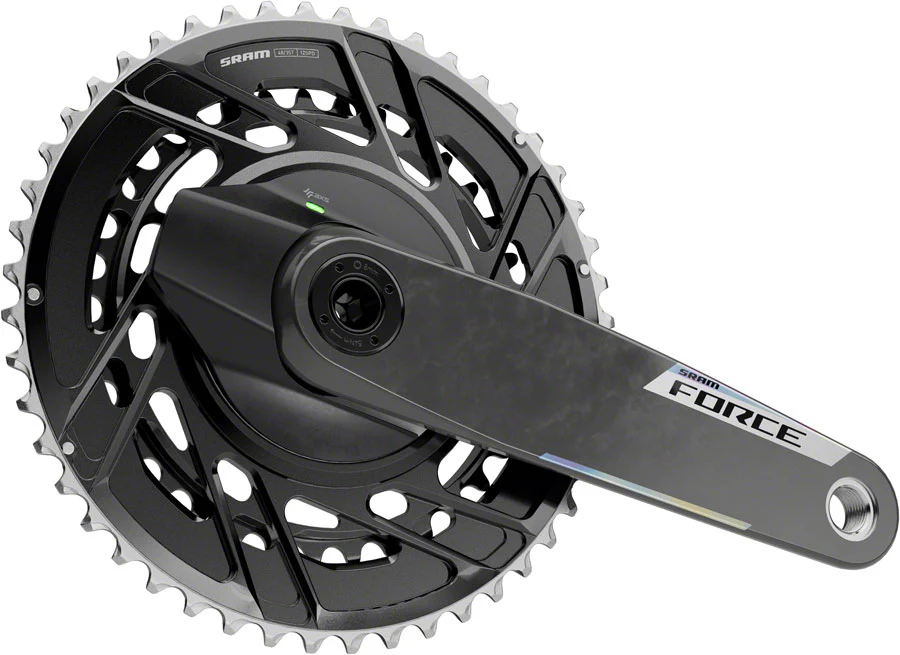 SRAM Force AXS Power Meter Crankset - 175mm 12-Speed 48/35t Thread Mount 8-Bolt PM Spider DUB Spindle Carbon E1 - Image 2