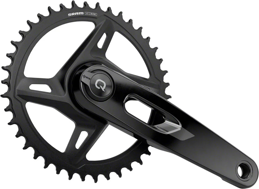 SRAM Rival 1x XPLR AXS Power Meter Wide Crankset - 172.5mm 12/13-Speed 42t 8-Bolt Direct Mount DUB PM Spindle BLK E1 - Image 3