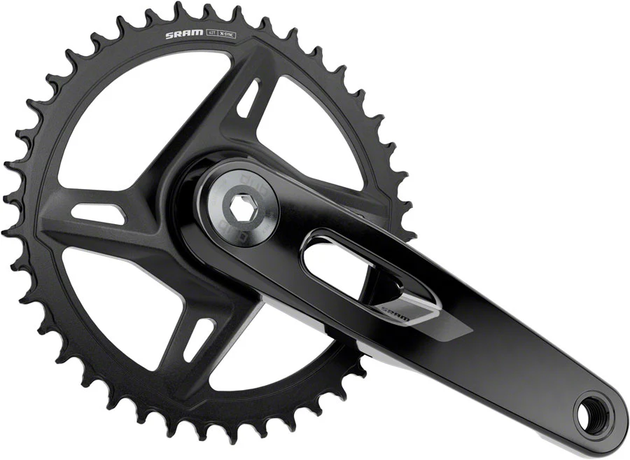 SRAM Rival 1x XPLR Wide Crankset - 160mm 12/13-Speed 42t 8-Bolt Direct Mount DUB Spindle BLK E1 - Image 2