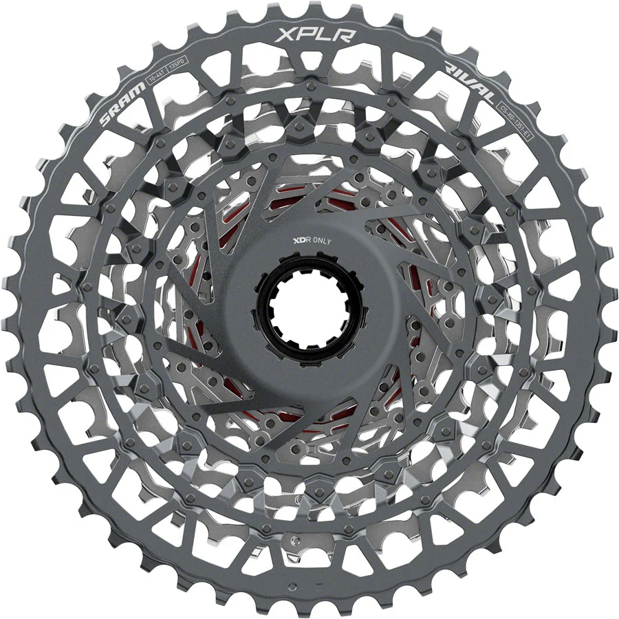 SRAM Rival XPLR XG-1351 Cassette - 13-Speed 10-46t For XDR Driver Silver E1 - Image 3