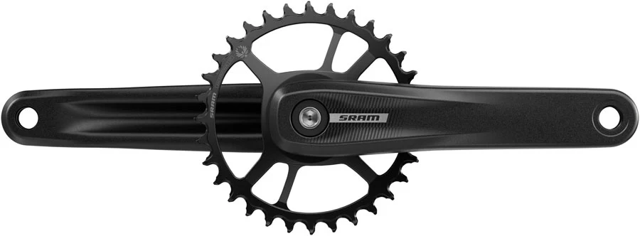 SRAM S100 Eagle Crankset - 155mm 32t Steel Chainring Aluminum Crankarms For Powerspine Bottom Bracket BLK 49mm Chainline B1