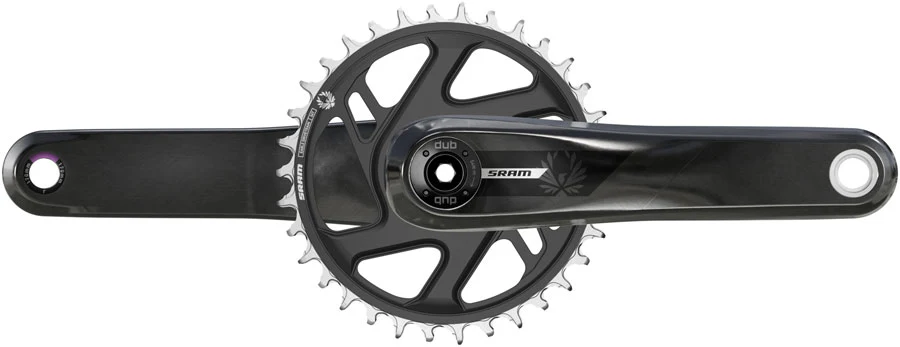 SRAM S500 Eagle Crankset - 175mm 32t Aluminum Chainring Carbon Crank Arms DUB Wide Spindle BLK 55mm Chainline B1