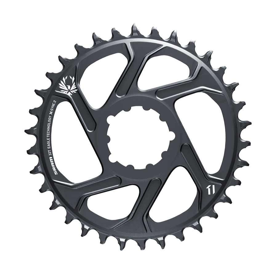 SRAM GX Eagle C1 Chainring Teeth: 32 Speed: 11/12 BCD: Direct Mount Aluminum Grey 6mm