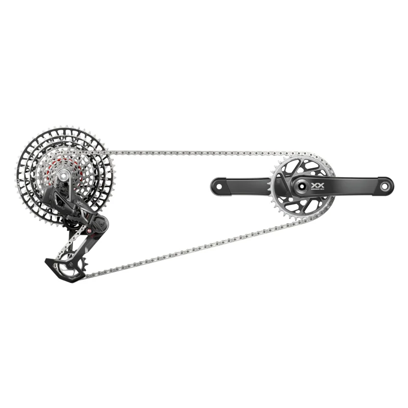 SRAM XX SL T-Type Eagle Transmission Groupset - 175mm Crank 34t Chainring AXS POD Controller 10-52t Cassette Rear Derailleur Chain
