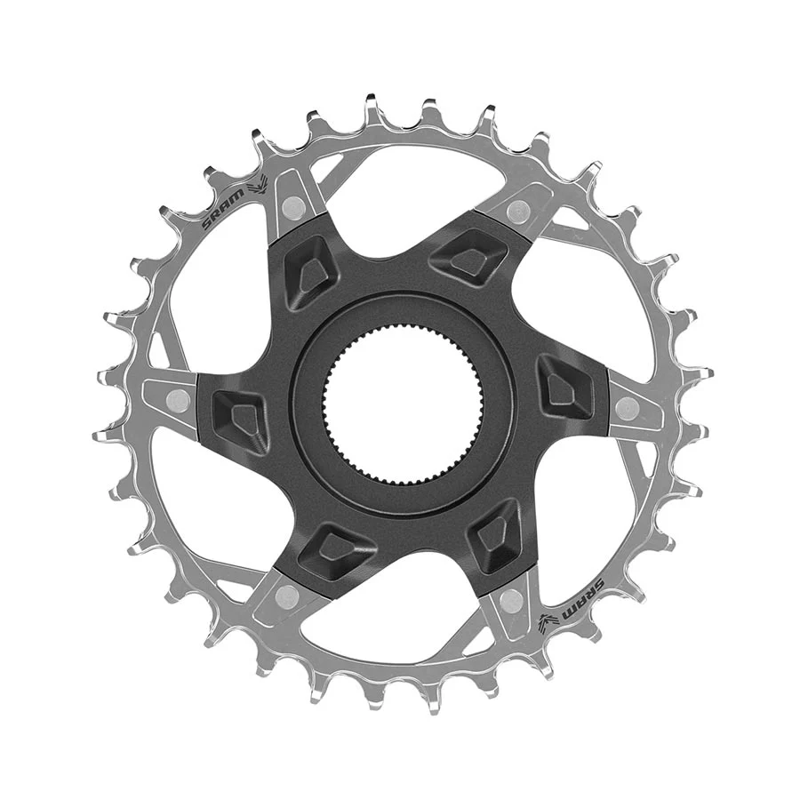 SRAM XX T-Type Fazua Chainring Teeth: 32 Speed: 12 BCD: Direct Mount Aluminum/Steel Silver