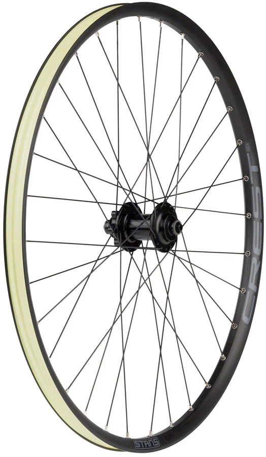 Stan's Crest S2 Front Wheel - 26" QR x 100mm 6-Bolt Black 32H - Image 2