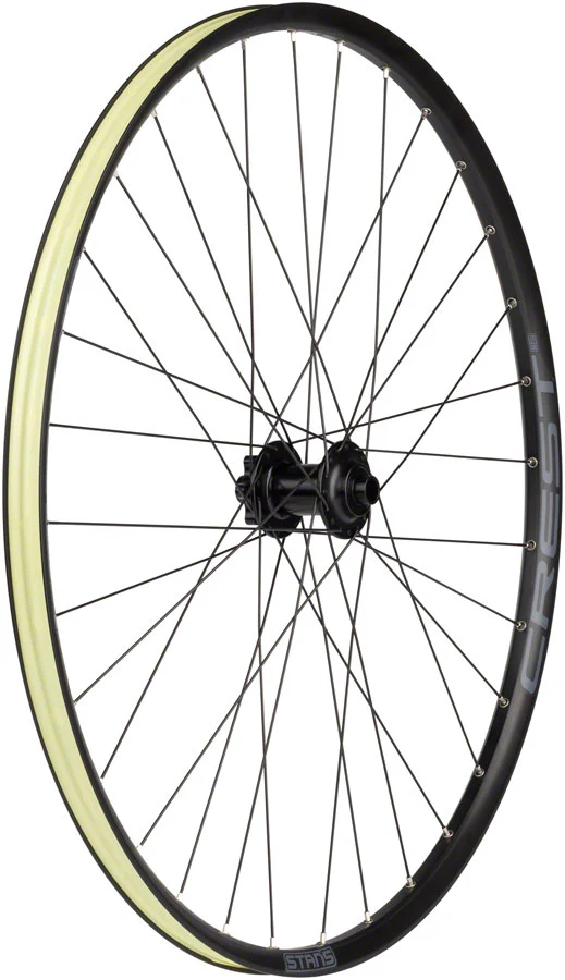Stan's Crest S2 Front Wheel - 29" 15 x 100mm 6-Bolt Black 32H - Image 2