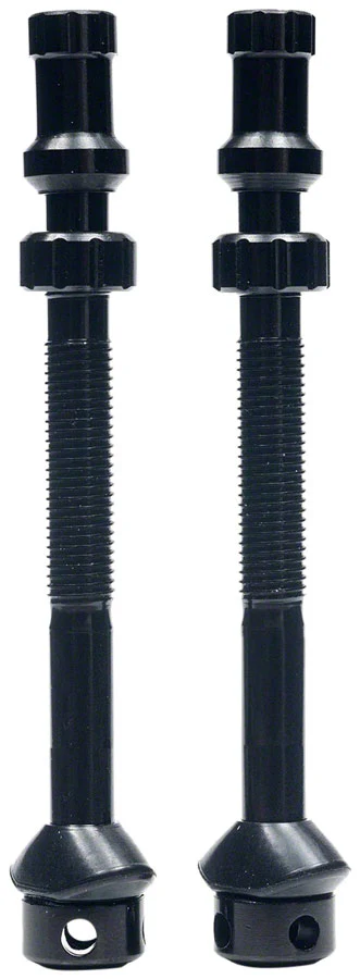 Stan's Tubeless Universal+ Valve Stems - Alloy Extra Tall Black Pair