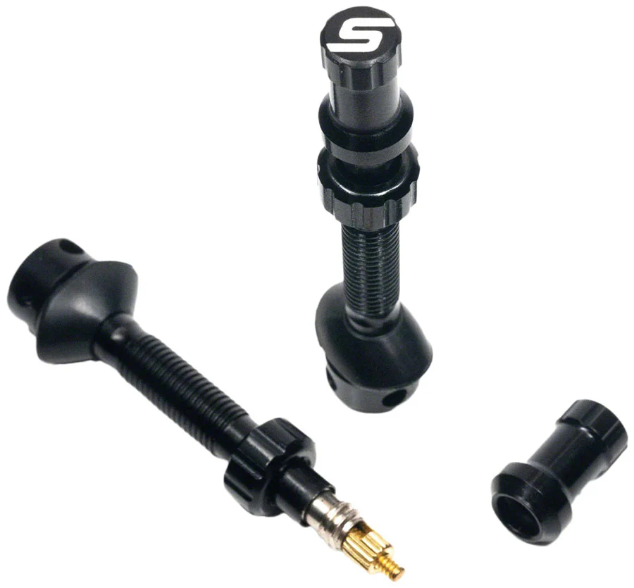 Stan's Universal+ Presta Valves Medium (43mm) Pair Black - Image 2