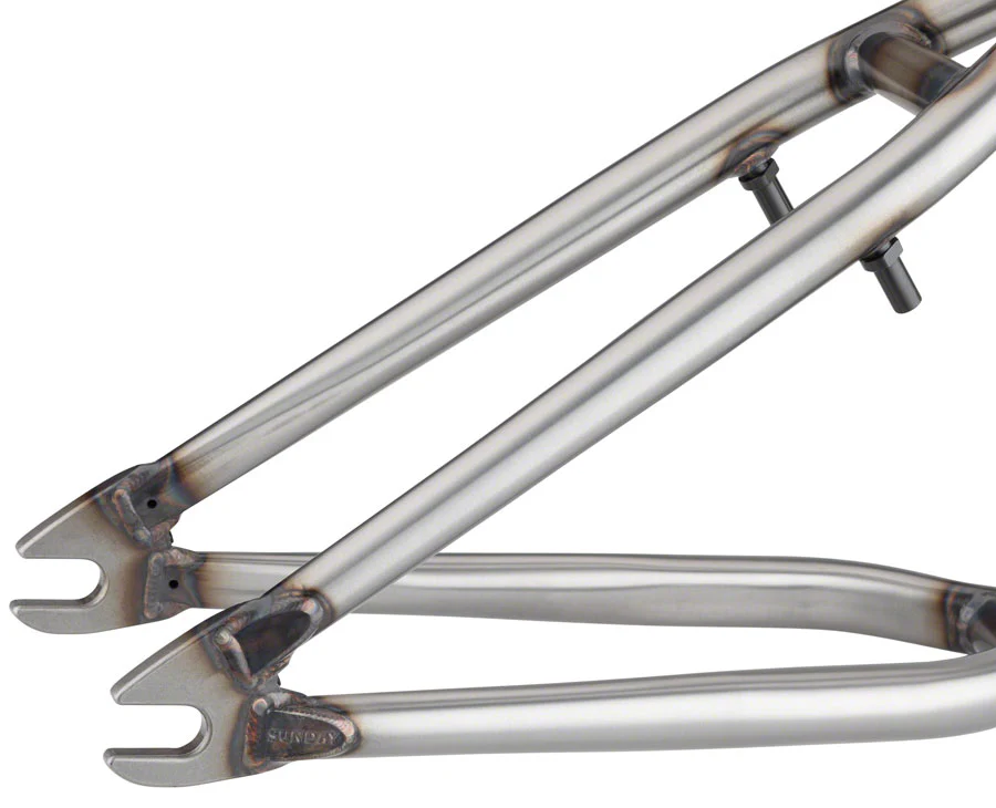 Sunday Discovery BMX Frame - 21" TT Matte Raw - Image 4