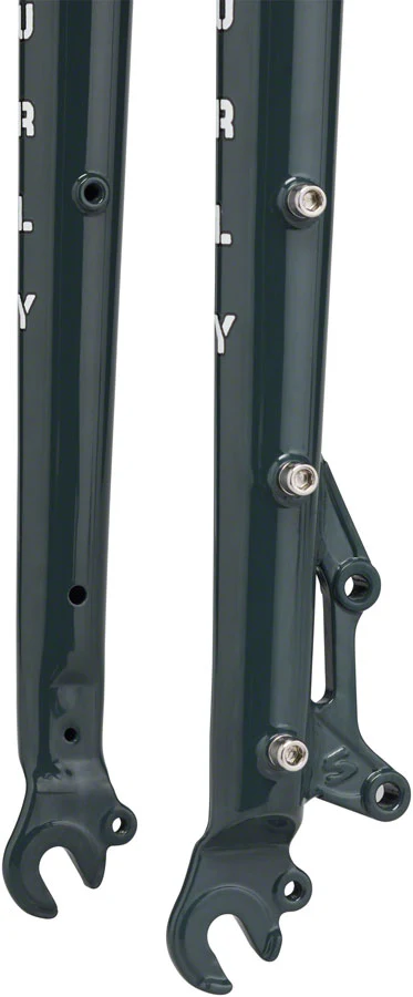 Surly Cocktail Fork - 27.5" / 29" QRx100mm 1-1/8" Straight Steerer 445mm Axle To Crown Steel Orlok's Shadow - Image 3