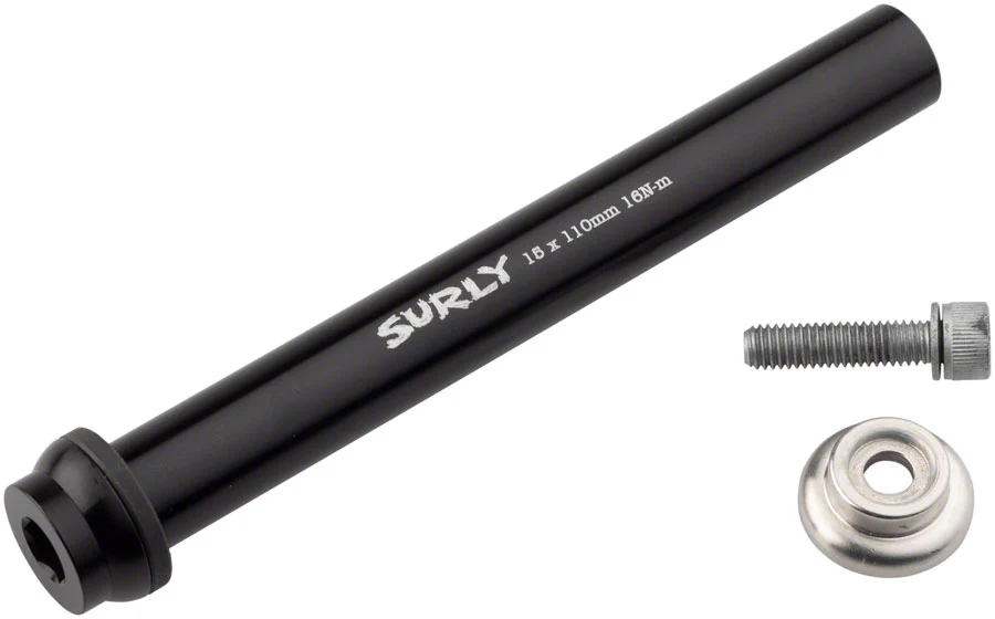 Surly Front Thru-Axle - 15x110 mm Chromoly Black - Image 2