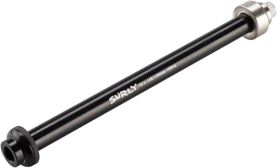 Surly Rear Thru-Axle - 12x142/148 mm Fits Karate Monkey Krampus Ogre Gnot Boost Frames Chromoly BLK