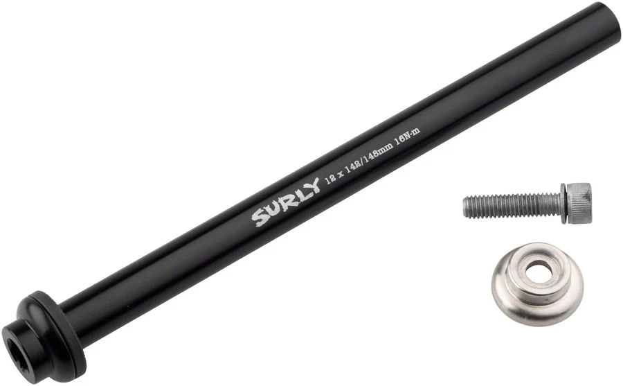 Surly Rear Thru-Axle - 12x142/148 mm Fits Karate Monkey Krampus Ogre Gnot Boost Frames Chromoly BLK - Image 2
